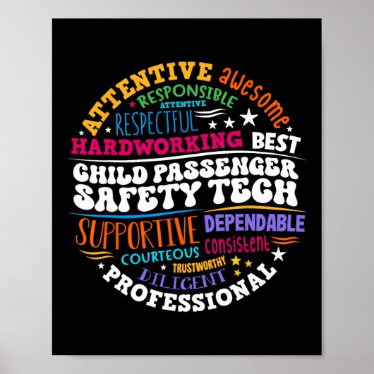 Poster Technicien de sécurité pour enfants Penger (Devant)