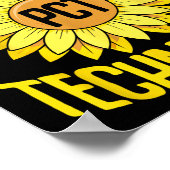 Poster Technicien de soins aux patients Pct drôle design  (Coin)