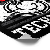 Poster Technicien d'enlèvement d'écureuil Chasse d'écureu (Coin)