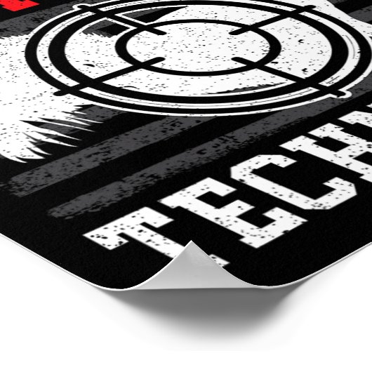 Poster Technicien d'enlèvement d'écureuil Chasse d'écureu (Coin)