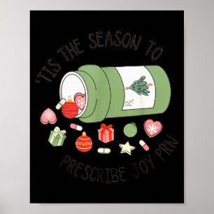 Poster Technicien en pharmacie Noël Diplômé en pharmacie