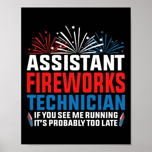 Poster Technicien Istant Fireworks Si Vous Voyez Drôle 4è (Devant)