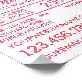 Poster Technicien Moderne Et Branché De Nail Rose, Salon  (Coin)