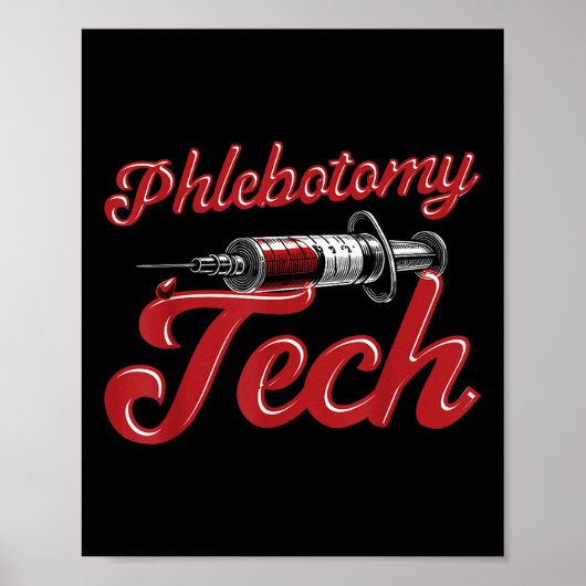 Poster Technicien technicien en pharmacologie Phlebotomie (Devant)