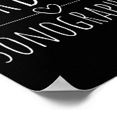 Poster Technicien/Technicienne en échographie, RS, Echogr (Coin)