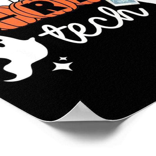 Poster Technicien technique Halloween Squad Xray Citrouil (Coin)