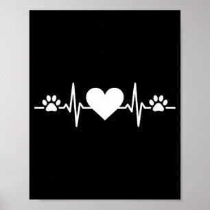 Poster Technicien vétérinaire amour pour les animaux véto