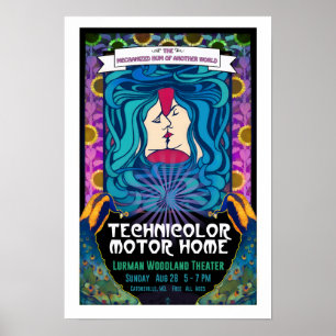 Poster Technicolor Moteur Accueil Bois Baiser