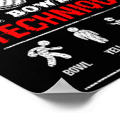 Poster Technique de Bowling championne de championnat de  (Coin)