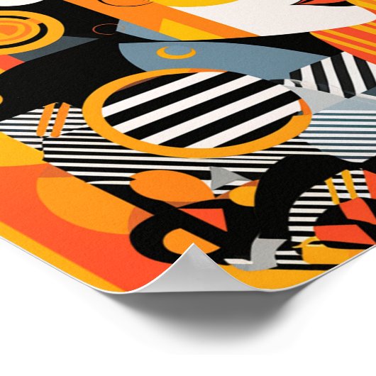 Poster Techno-Fusion : Inspiration ancienne, Design moder (Coin)