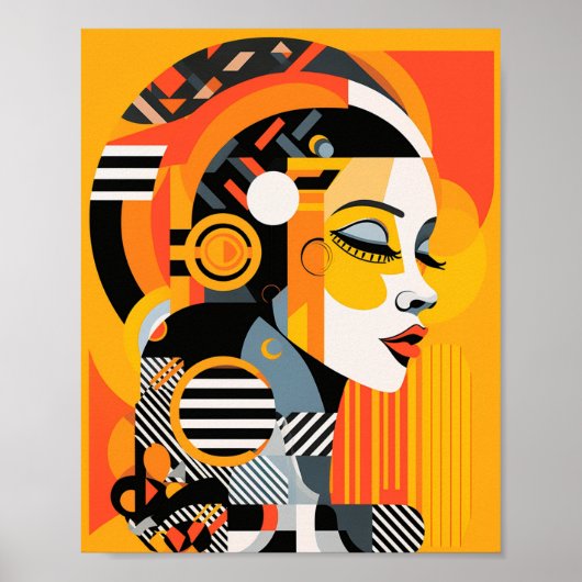 Poster Techno-Fusion : Inspiration ancienne, Design moder (Devant)