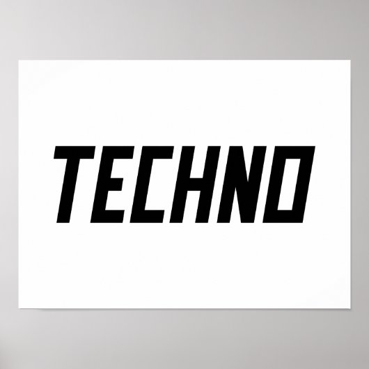 Poster TECHNO Music (Devant)