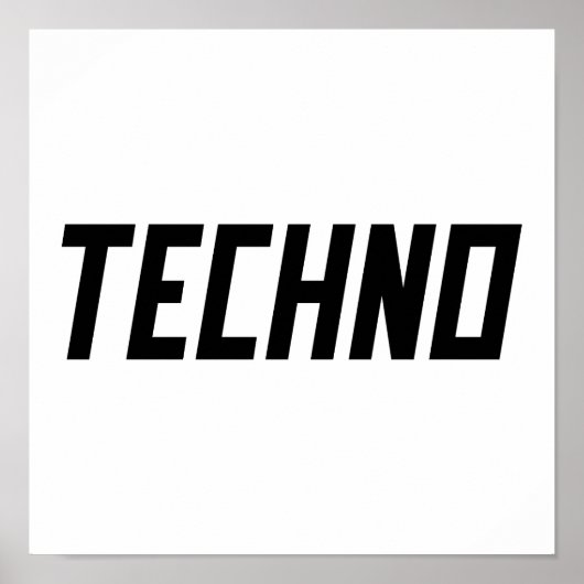 Poster TECHNO Music (Devant)