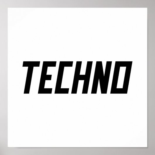 Poster TECHNO Music (Devant)