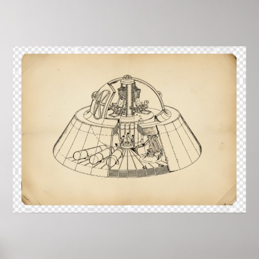 Poster Technologie aérospatiale secrète des années 1940 v (Devant)