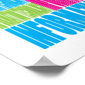 Poster Technologie de l'information colorée (Coin)