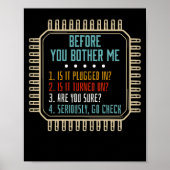 Poster Technologie de l'information Tech Assistance techn (Devant)