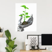 Poster Technologie de pointe et écologie (Bureau à domicile)