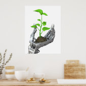 Poster Technologie de pointe et écologie (Cuisine)