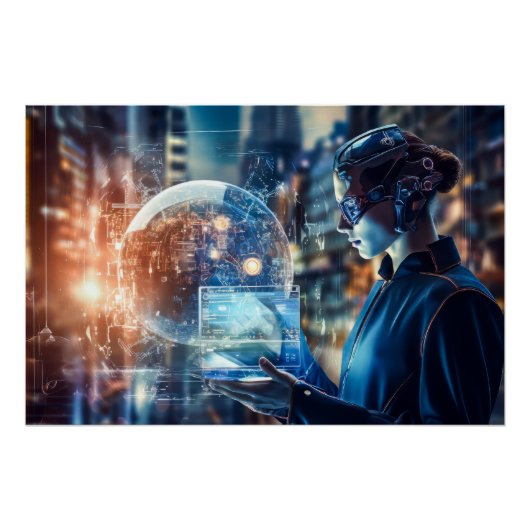 Poster Technologie futuriste (Devant)