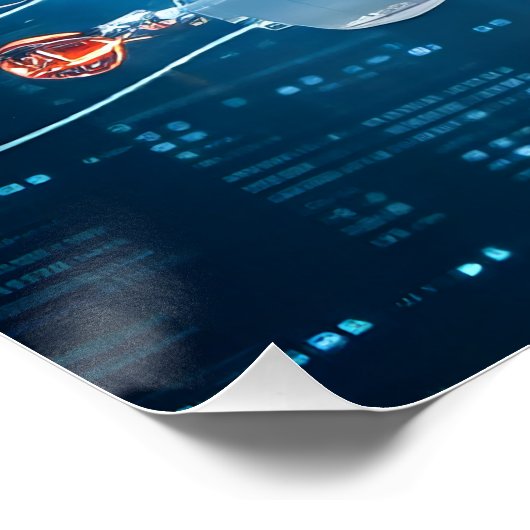 Poster Technologie futuriste (Coin)