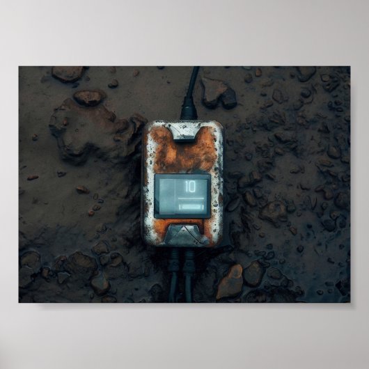 Poster Technologie futuriste post-apocalyptique (Devant)