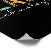 Poster Technologue de laboratoire Boho Léopard Technologu (Coin)