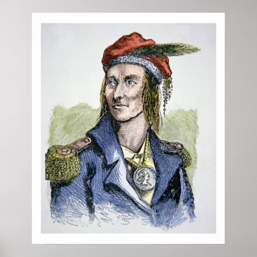 Poster Tecumseh (1768-1813) (gravure colorée) (Devant)