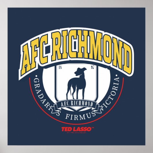 Poster Ted Lasso | AFC Richmond Athletic Circle Badge (Devant)