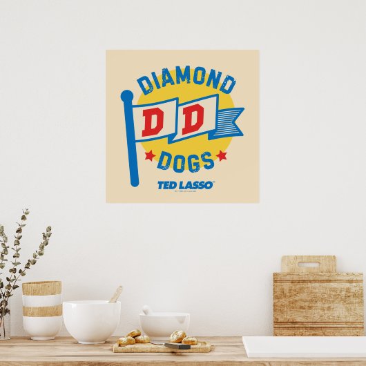Poster Ted Lasso | Diamond Chiens Pennant Graphisme (Cuisine)