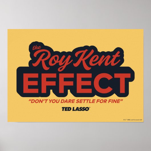 Poster Ted Lasso | Graphique de typographie de l'effet Ro (Devant)