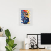 Poster Ted Lasso | Lasso Bobblehead (Bureau à domicile)