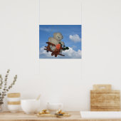 Poster Teddy auf Reisen (Cuisine)