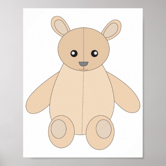 Poster Teddy Bear (Devant)