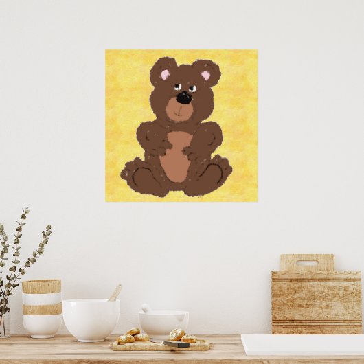 Poster Teddy Bear (Cuisine)