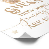 Poster Teddy Bear Balloon Baby shower deviner jeu (Coin)