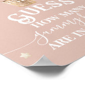 Poster Teddy Bear Balloon Baby shower deviner jeu (Coin)