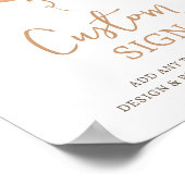 Poster Teddy Bear Balloon Beary First Birday Custom (Coin)