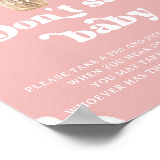 Poster Teddy Bear Balloon rose Dont Dire Baby Game (Coin)