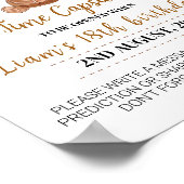 Poster Teddy Bear Balloons Anniversaire Heure Signal Caps (Coin)