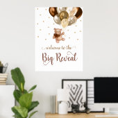 Poster Teddy Bear Bearly Wait Welcome Gender Revela (Bureau à domicile)