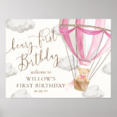 Poster Teddy Bear Hot Air Balloon Beary Premier anniversa (Devant)