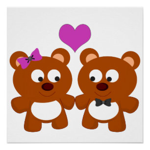 Poster Teddy Bear Love