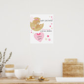 Poster Teddy Bear Love Baby Girl Douche (Cuisine)