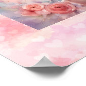 Poster Teddy Bear Personnaliser Nom Age Anniversaire Fête (Coin)