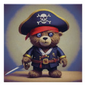 Poster Teddy Bear Pirate (Devant)