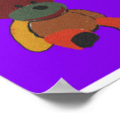 Poster Teddy Bear Pop Art Imprimer (Coin)