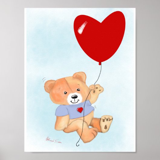 Poster Teddy Bear Wall Art (Devant)