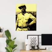 Poster Teddy en campagne (Bureau à domicile)