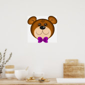 Poster Teddy Face de l'ours (Cuisine)